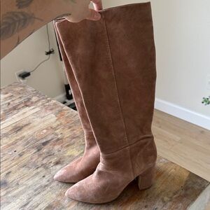 Sam Edelman Brown Suede Knee-High Boots